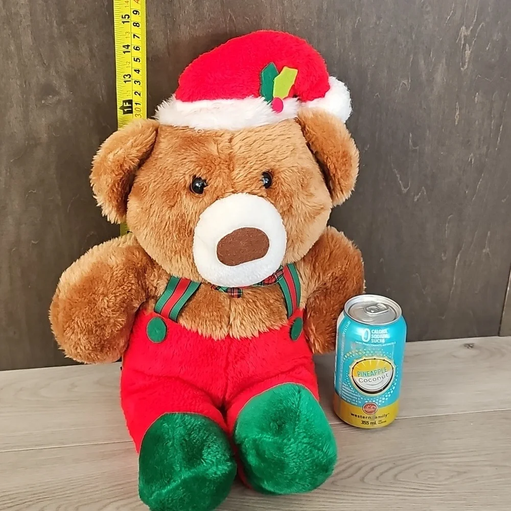 Vintage Sears Christmas Theodore Teddy Bear Plush, Large 14" High - Picture 7 of 10